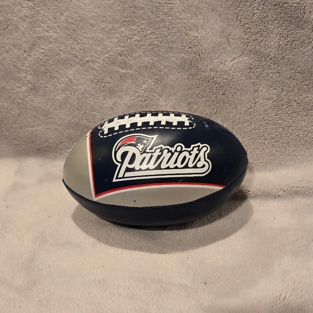 New England Patriots Mini Soft Foam Football NFL‎ Team Logo Navy Silver 2009